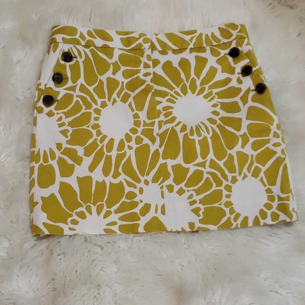 COPY - J Crew Mustard Yellow Stretch Mini sz4
